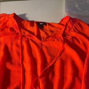 Vibrant Orange Blouse